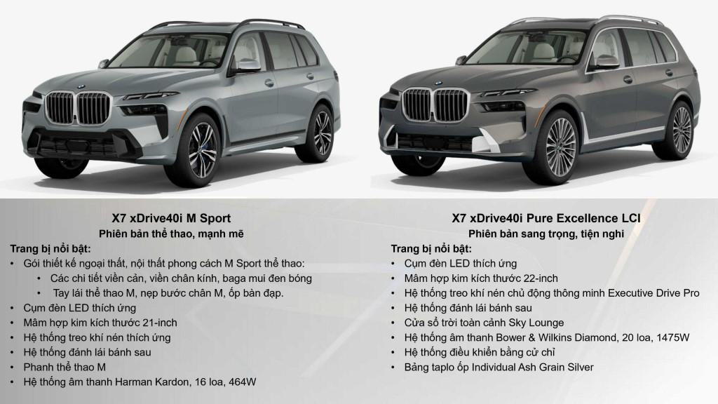 bmw x7 lci 2023 gom 2 phien ban BMW X7 LCI