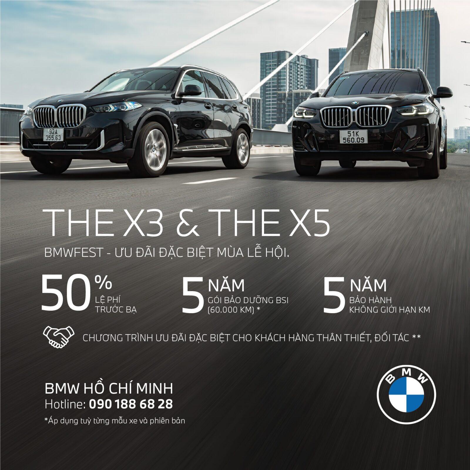 Ưu đãi BMW X3 và BMW X5